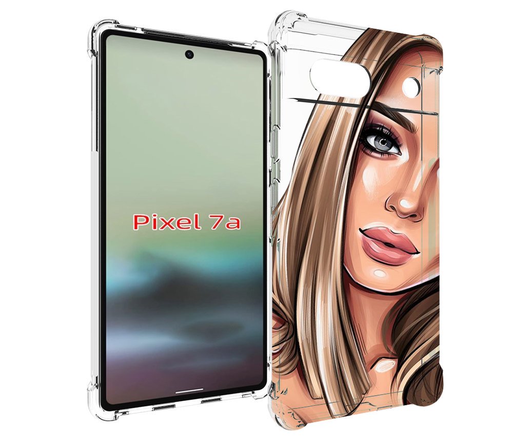 

Чехол MyPads девушка-с-каре женский для Google Pixel 7A, Tocco