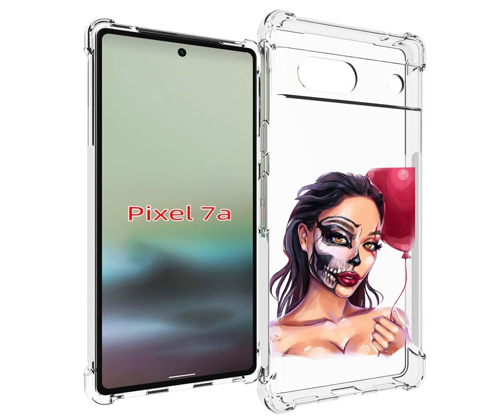 

Чехол MyPads девушка-с-гримом женский для Google Pixel 7A, Tocco
