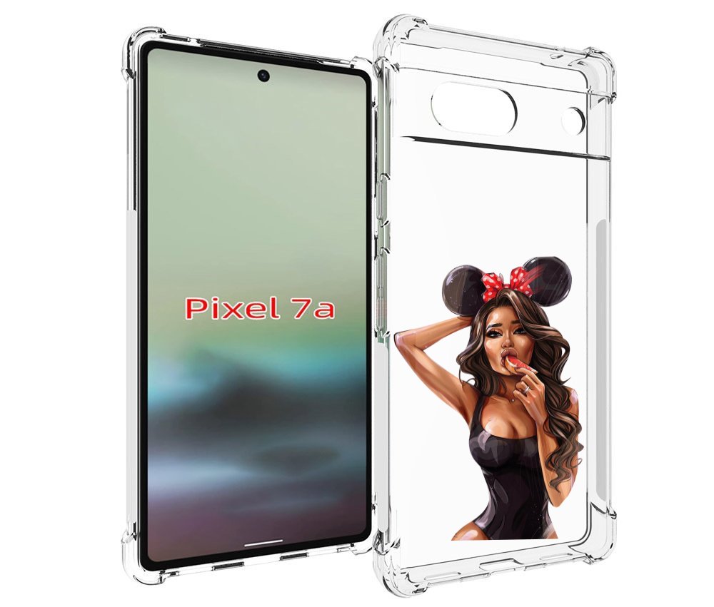 

Чехол MyPads девушка-с-грейпфрутом женский для Google Pixel 7A, Tocco
