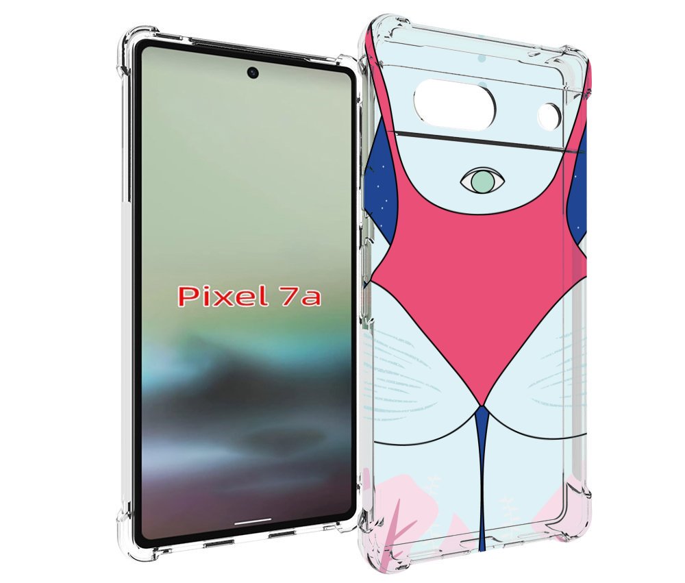 

Чехол MyPads девушка-с-глазом-на-спине для Google Pixel 7A, Tocco