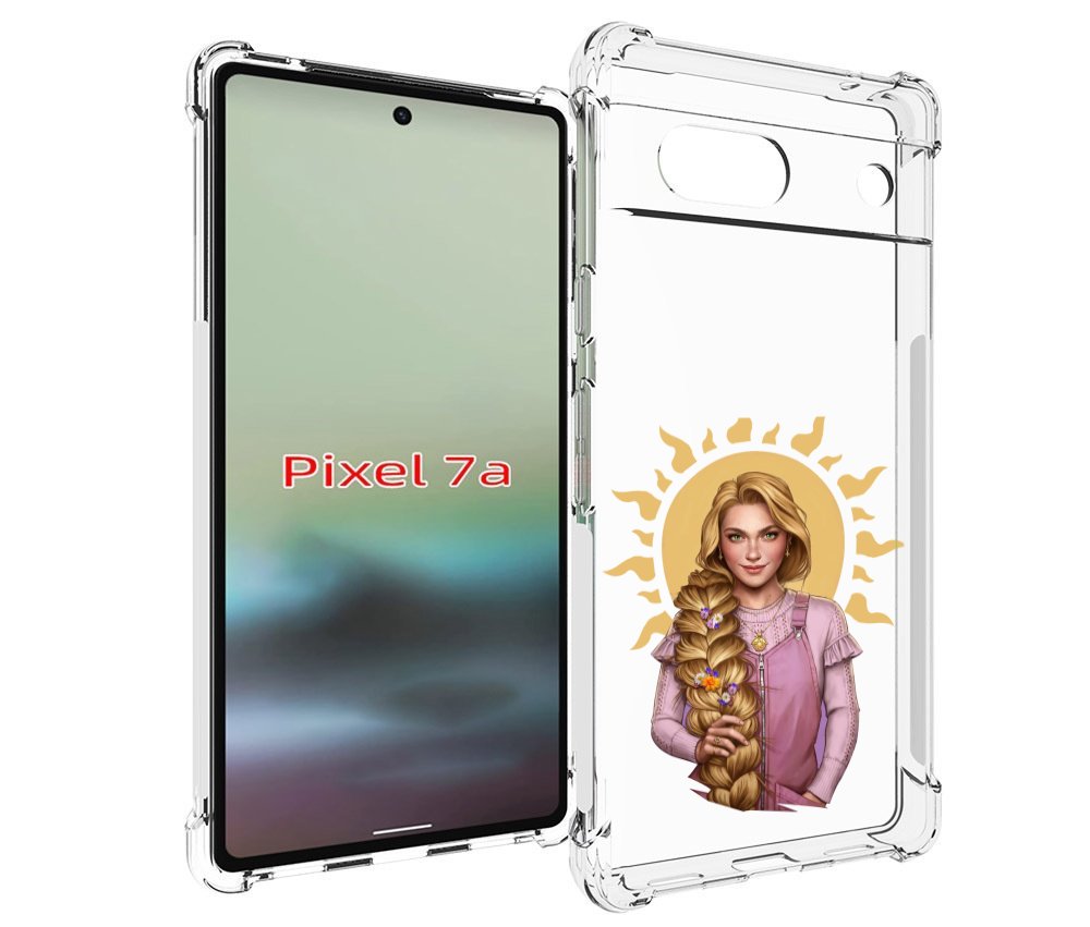 

Чехол MyPads девушка-с-большой-косой для Google Pixel 7A, Tocco