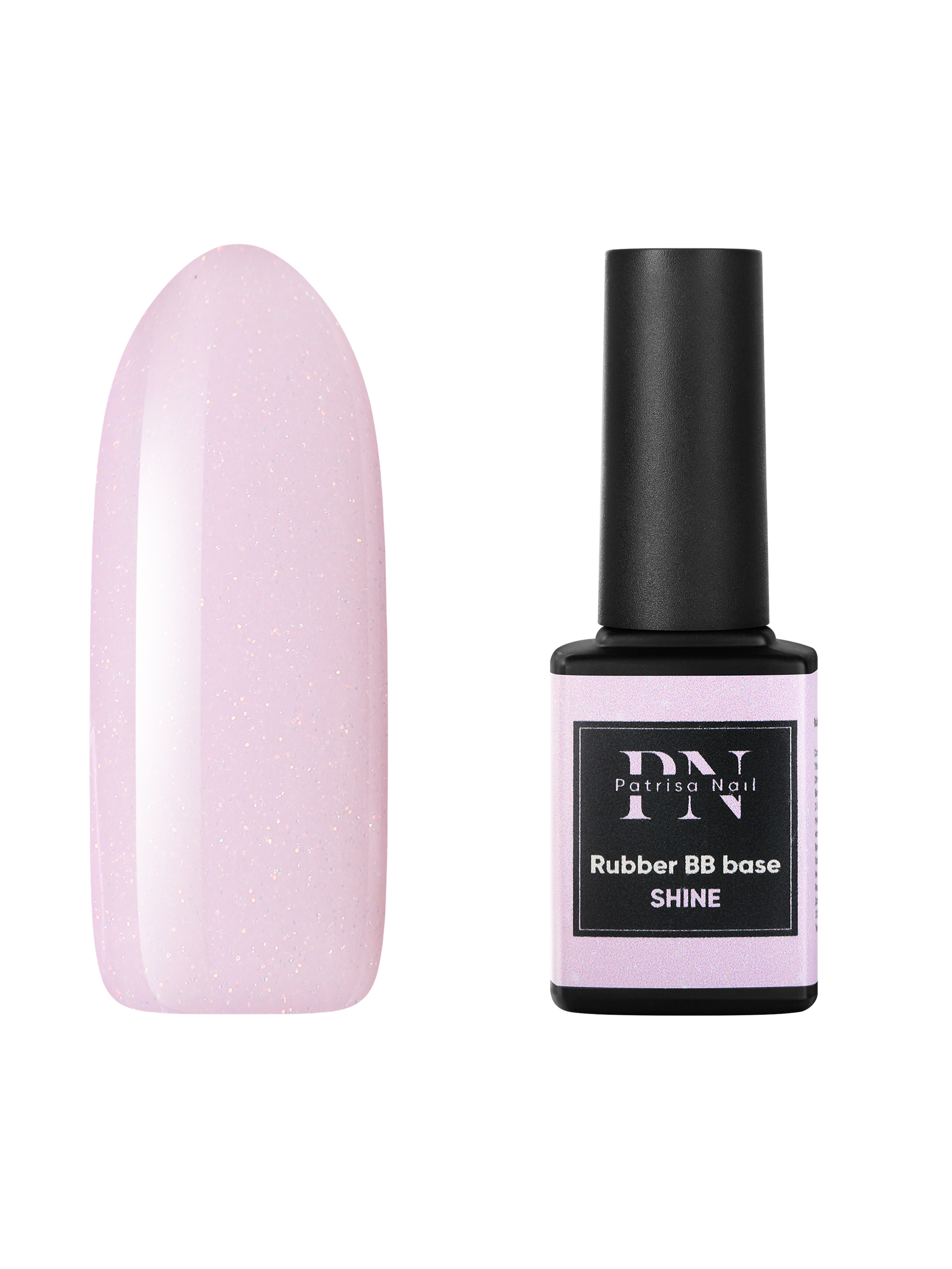 

База для гель-лака Patrisa Nail Rubber BB-base Shine камуфлирующая каучуковая, 12 мл