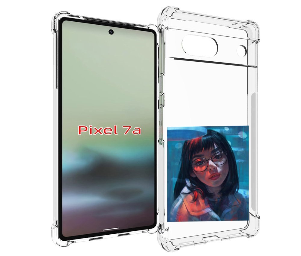 

Чехол MyPads девушка-под-красным-светом для Google Pixel 7A, Tocco