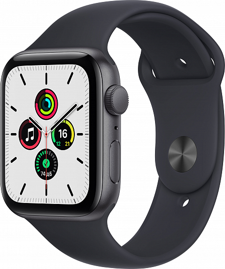 Смарт-часы Apple Watch SE GPS (44mm) Space Grey Aluminium Case with Midnight Sport Band