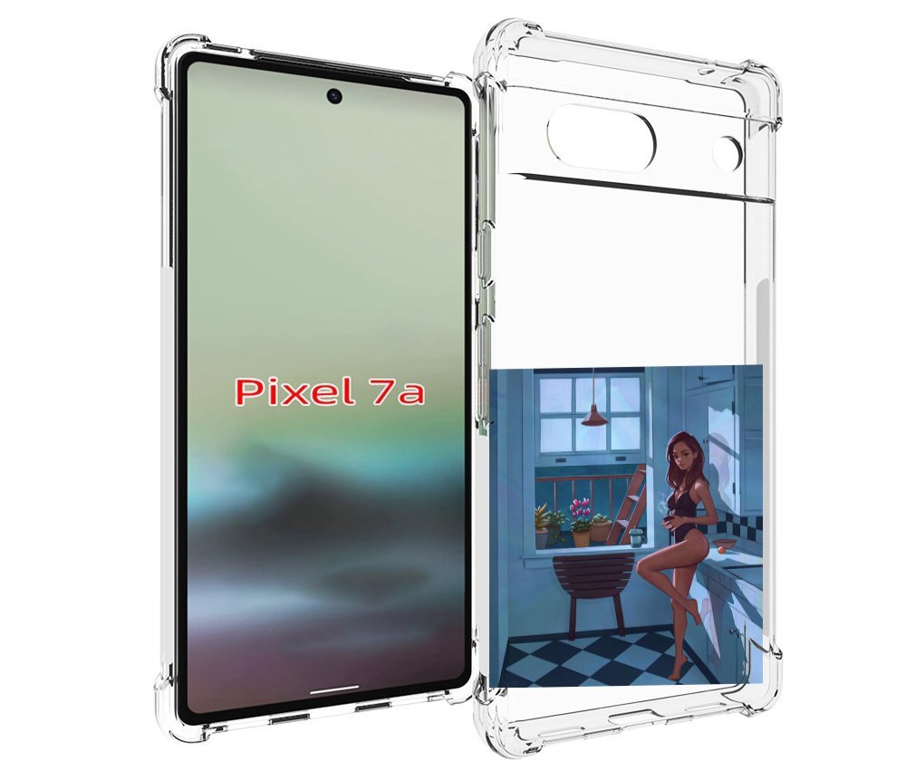 

Чехол MyPads девушка-на-кухне для Google Pixel 7A, Tocco