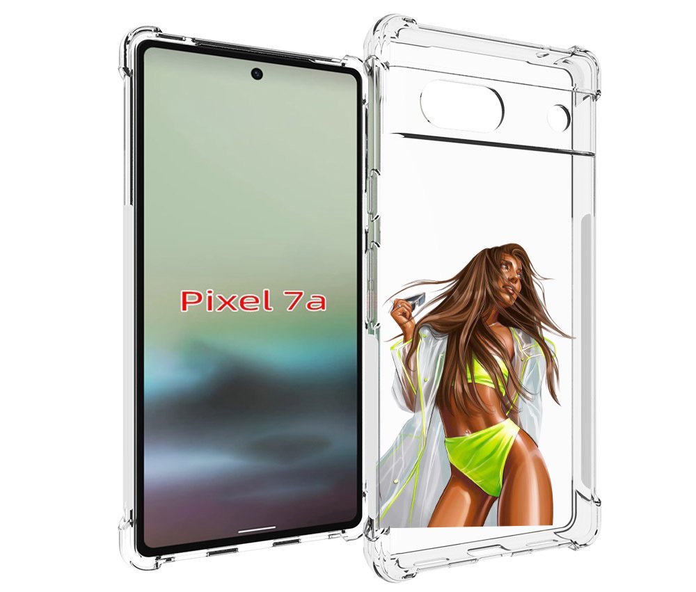 

Чехол MyPads девушка-модель-мулатка для Google Pixel 7A, Tocco