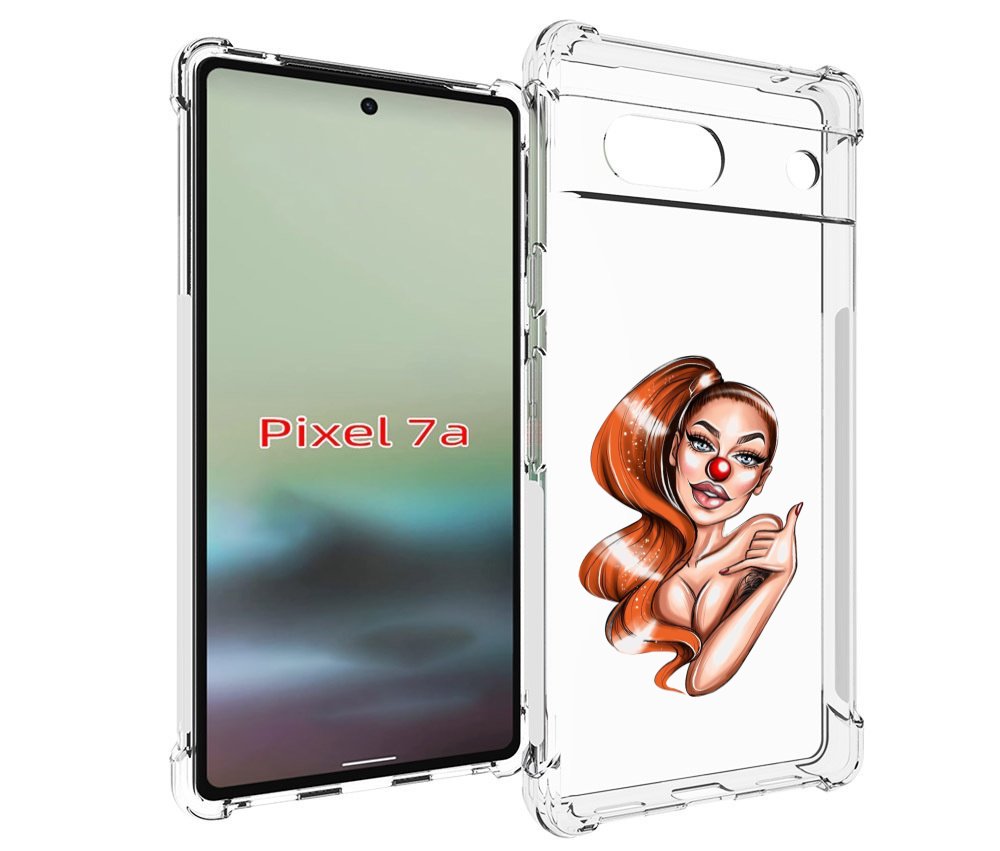 

Чехол MyPads девушка-клоун для Google Pixel 7A, Tocco
