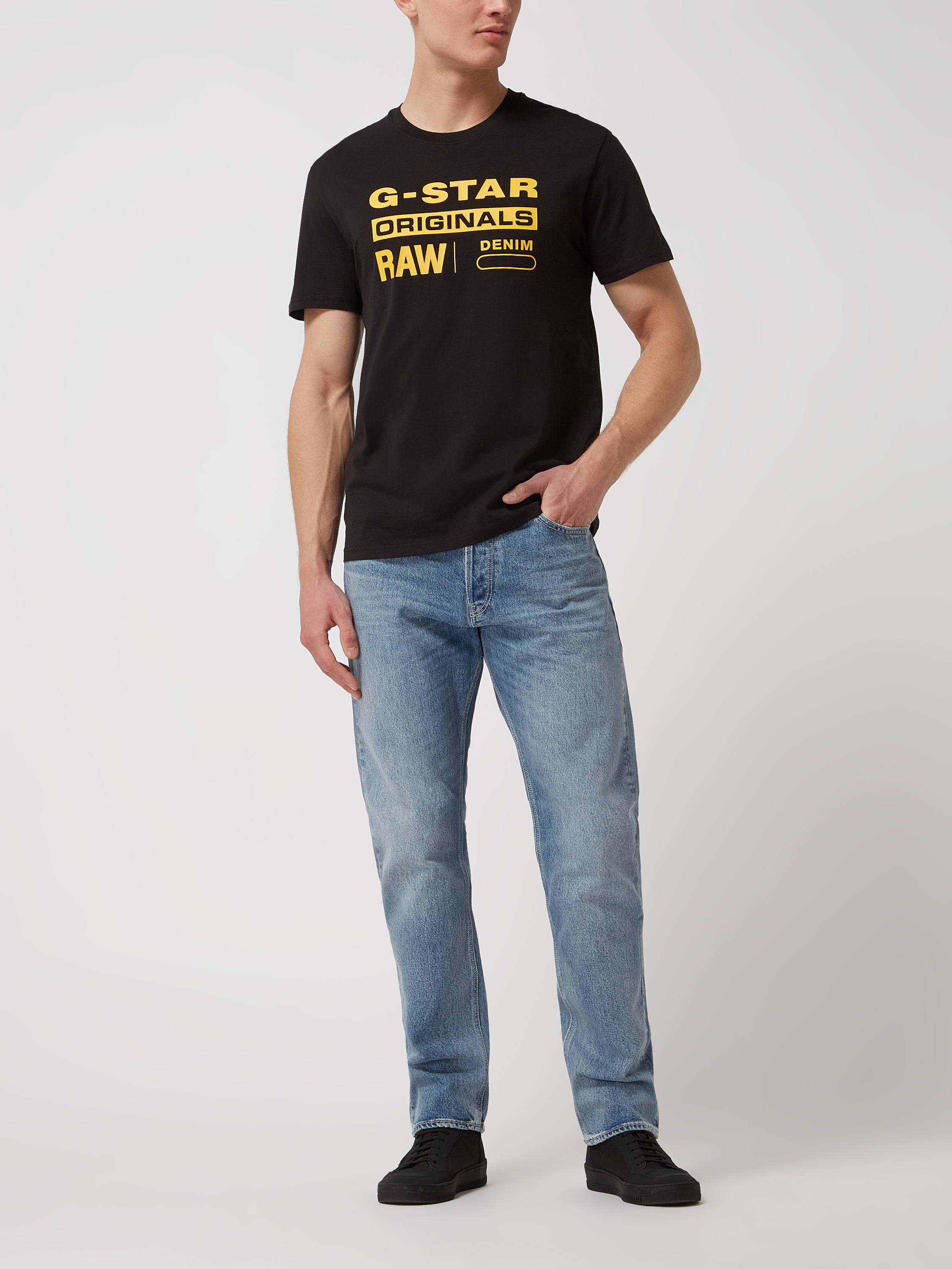 

Футболка мужская G-Star Raw 1661496 черная S доставка из-за рубежа, Черный, 1661496