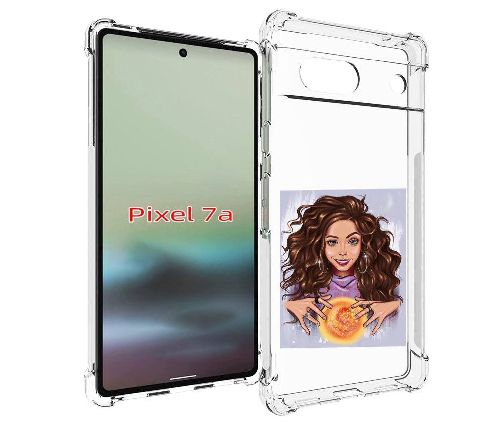 

Чехол MyPads девушка-волшебница для Google Pixel 7A, Tocco