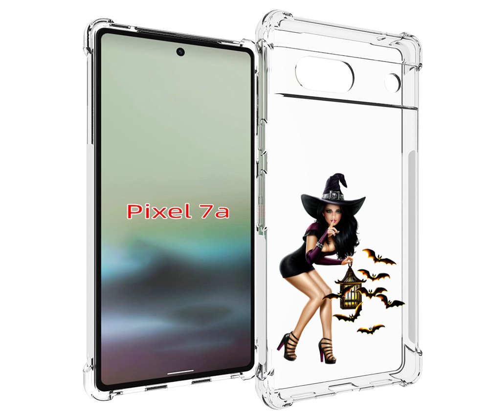 

Чехол MyPads девушка-ведьма женский для Google Pixel 7A, Tocco