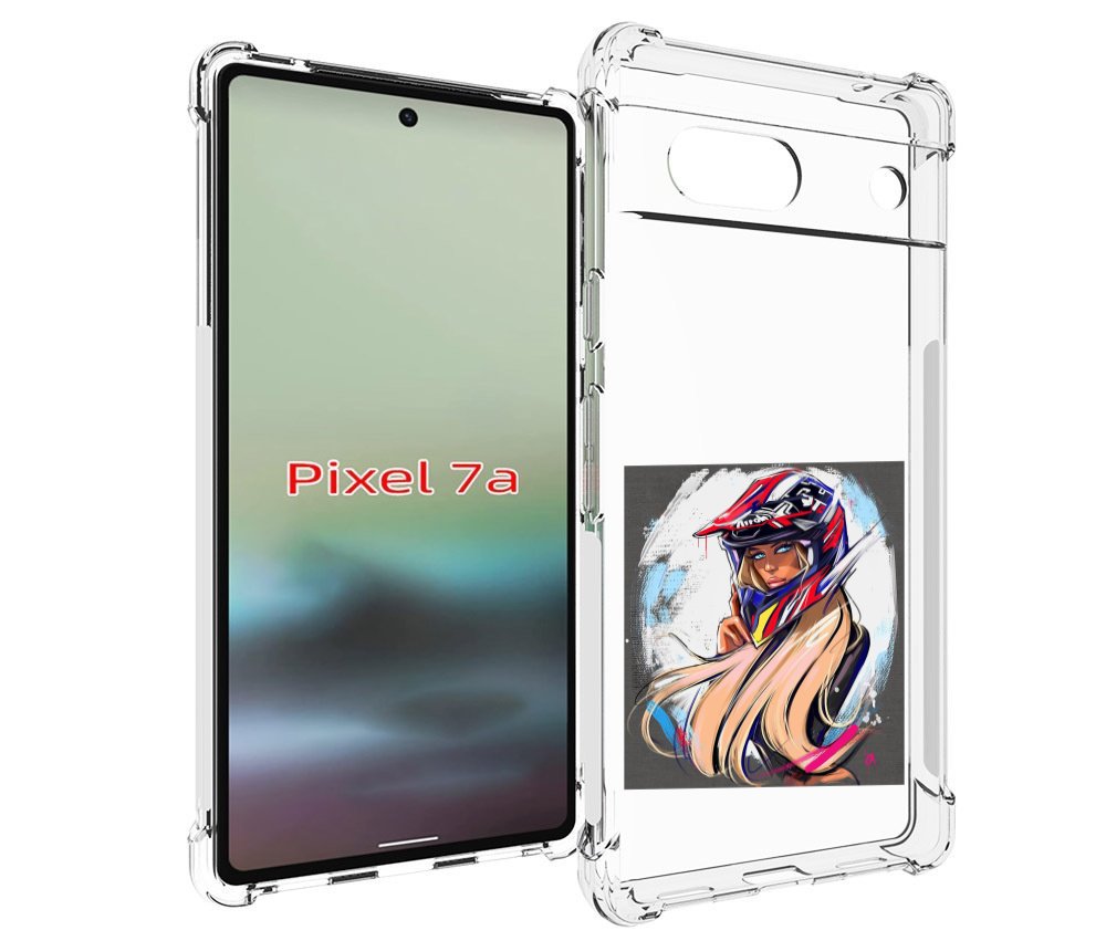 

Чехол MyPads девушка-в-шлеме для Google Pixel 7A, Tocco