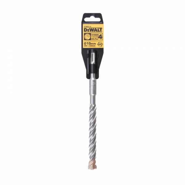 

Бур DEWALT EXTREME 4 DT9682-QZ, SDS-Plus, 18 x 250 x 200 мм, DT9682-QZ