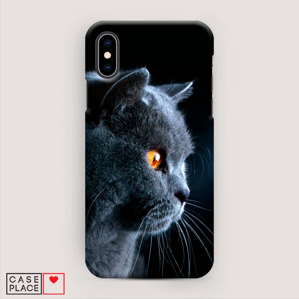 

Пластиковый чехол "Благородный кот британец" на Apple iPhone X (10), 11020-1