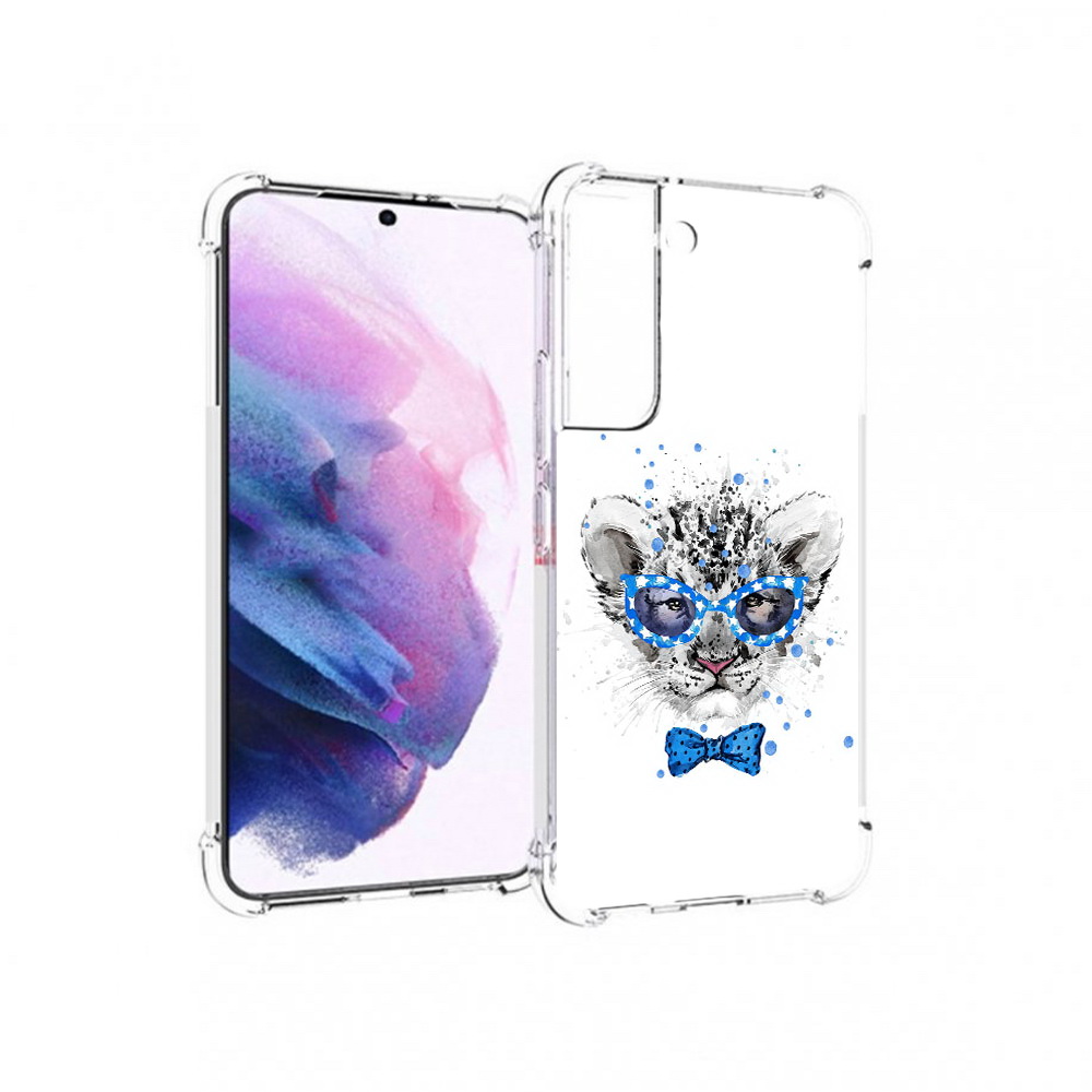 

Чехол MyPads Tocco для Samsung Galaxy S22 тигренок с бабочкой (PT194926.508.642), Прозрачный, Tocco