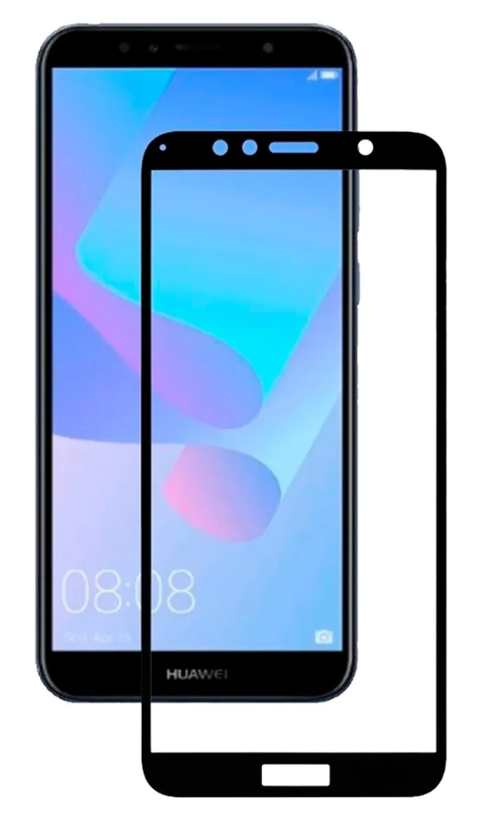 

Защитное стекло на Huawei Y9 (2018)/Enjoy 8 Plus, Silk Screen 2.5D, черный, X-case