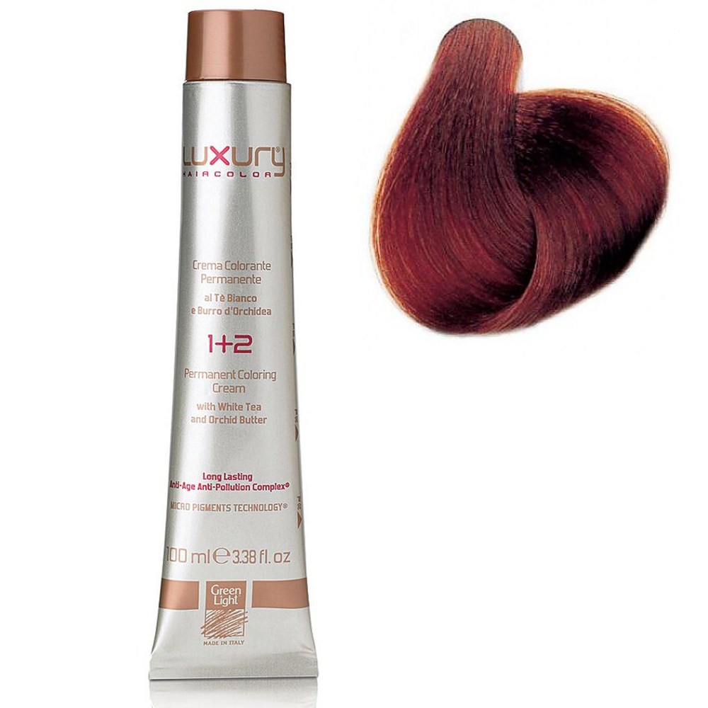 Крем-краска Медно-красный каштан 5.46 Luxury Hair Color Light Copper Red Brown 5.46