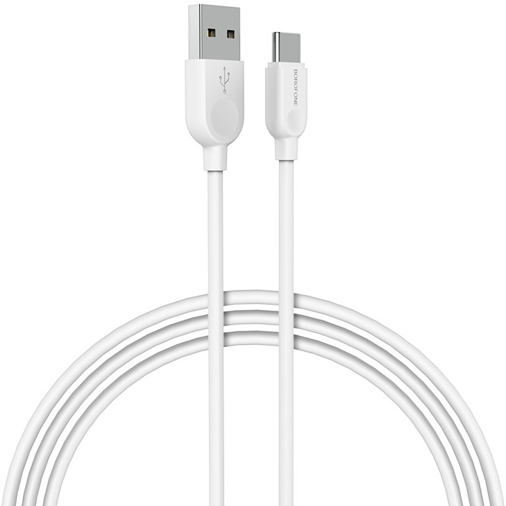 Кабель USB 2.0 A (m) - USB Type-C (m) 3м Borofone BX14 LinkJet - Белый