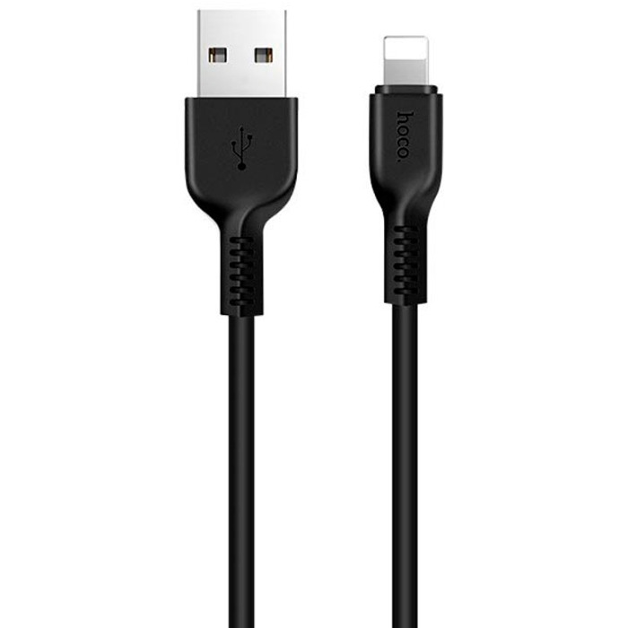 фото Кабель usb 2.0 a (m) - lightning (m) 2м hoco x20 flash - черный