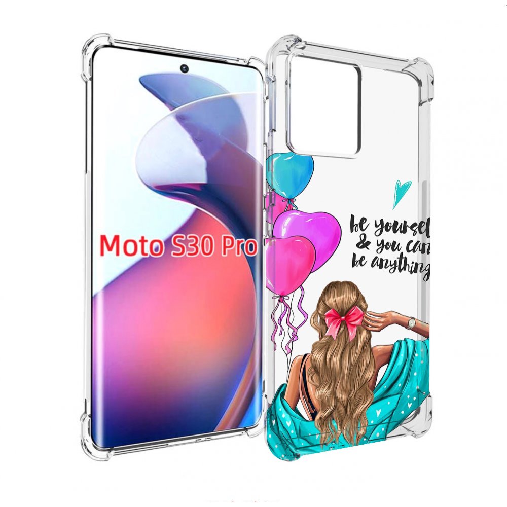 

Чехол MyPads Будь-собой для Motorola Moto S30 Pro, Прозрачный, Tocco