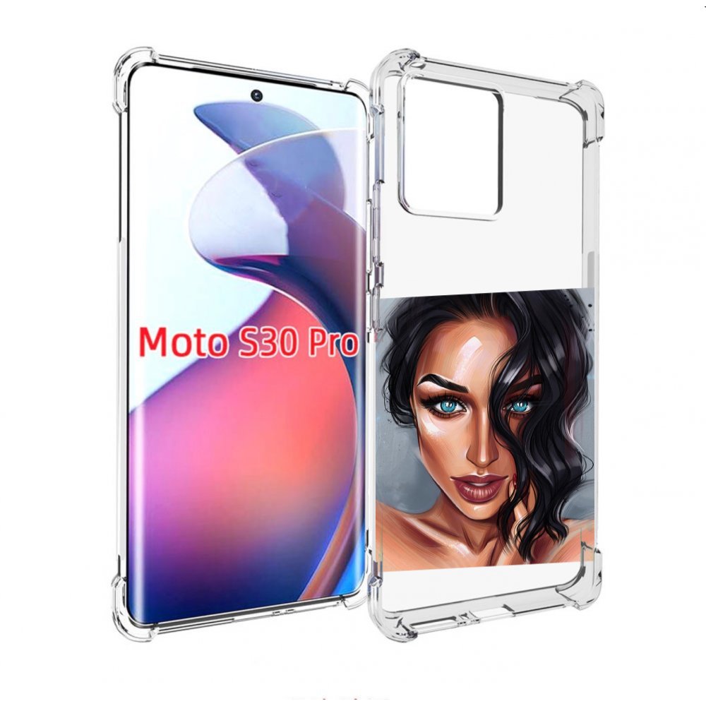 

Чехол MyPads Брюнетка для Motorola Moto S30 Pro, Прозрачный, Tocco