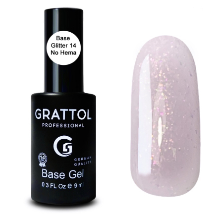 

База Grattol Rubber Glitter №14