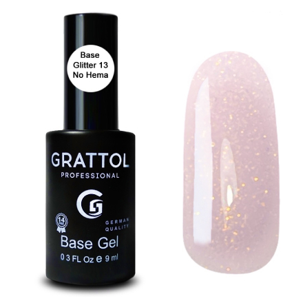 

База Grattol Rubber Glitter №13