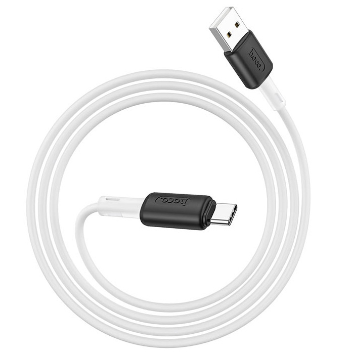 фото Кабель usb 2.0 a (m) - usb type-c (m) 1м hoco x48 soft - белый