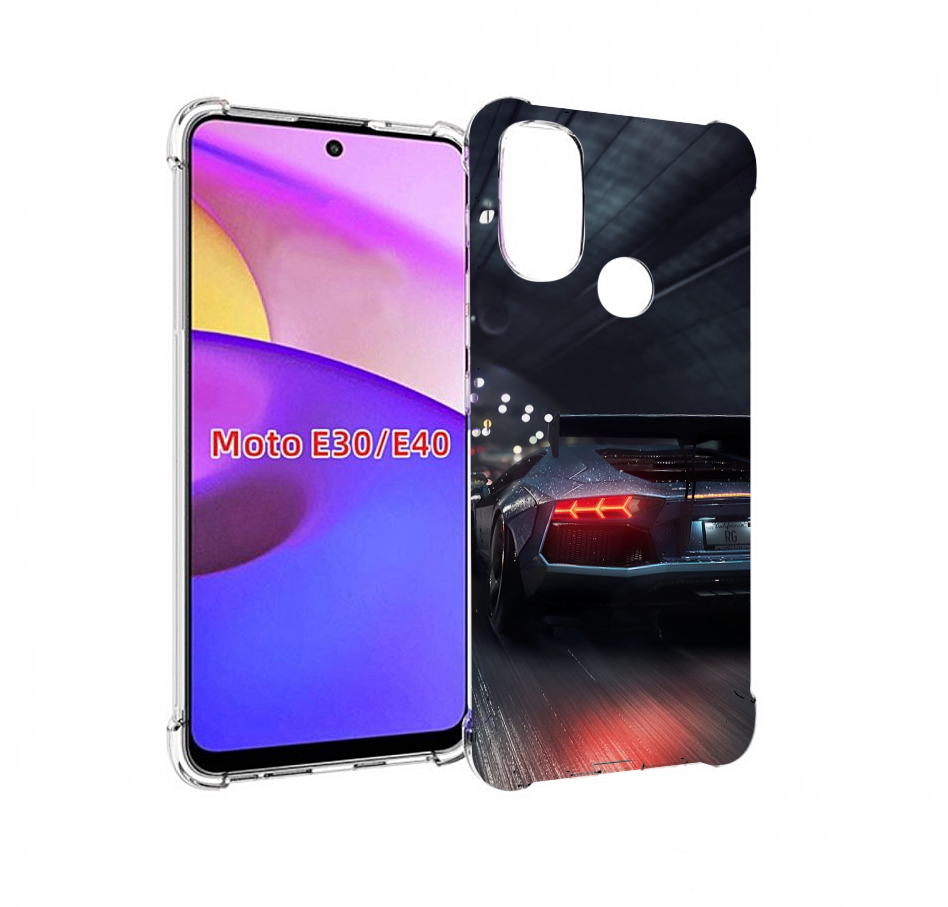 

Чехол бампер MyPads Ламба мужской для Motorola Moto E30., Прозрачный, Tocco
