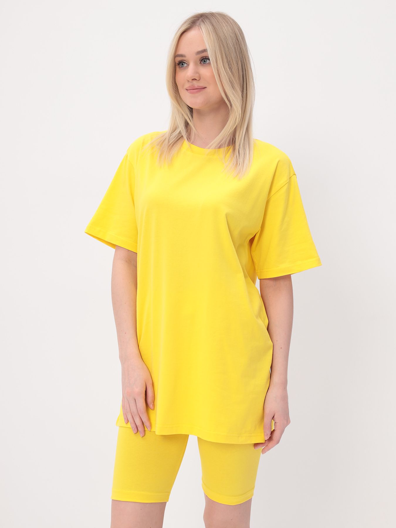 Футболка женская MOM 1 2152 желтая 2XL