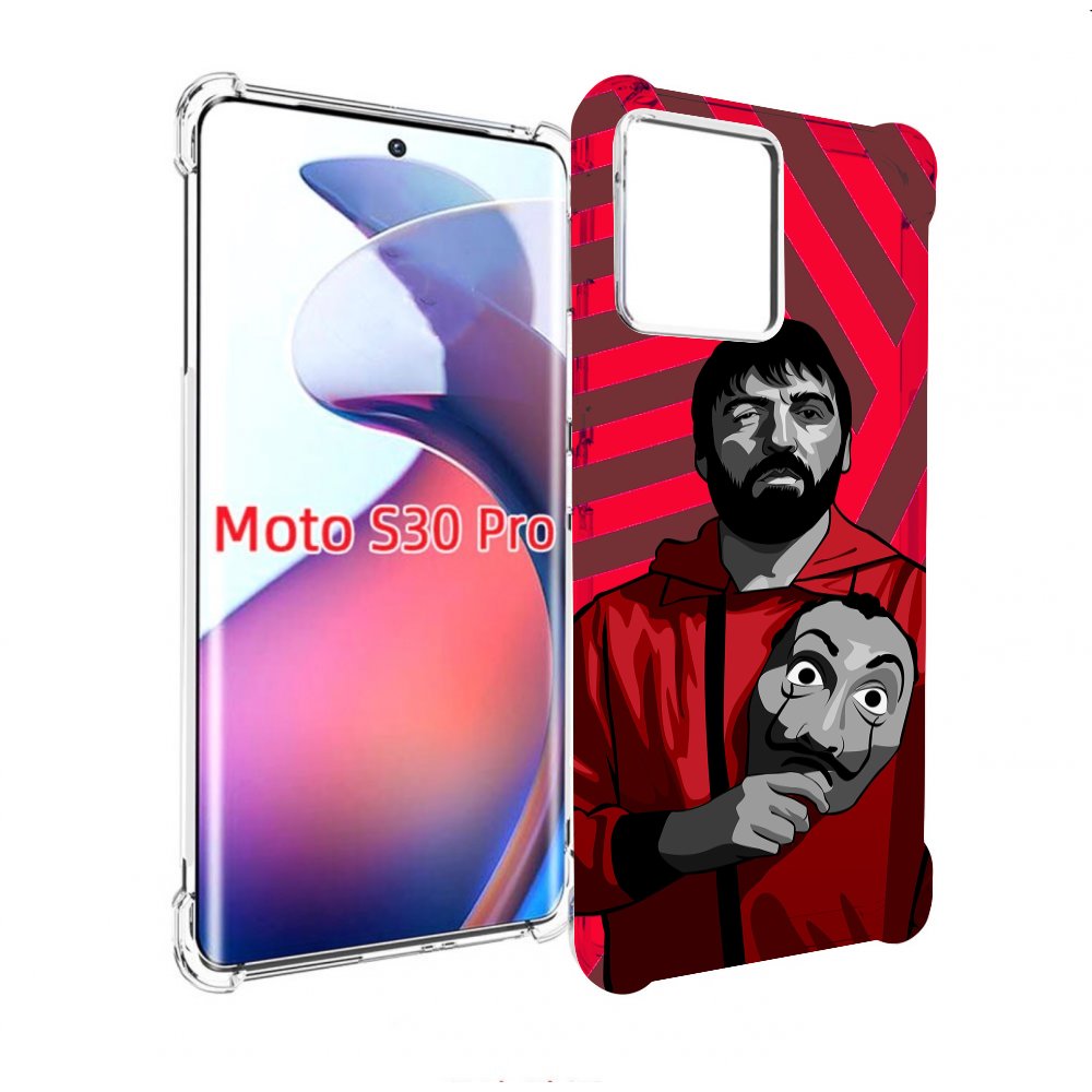 

Чехол MyPads Богата-Бумажный-дом для Motorola Moto S30 Pro, Прозрачный, Tocco