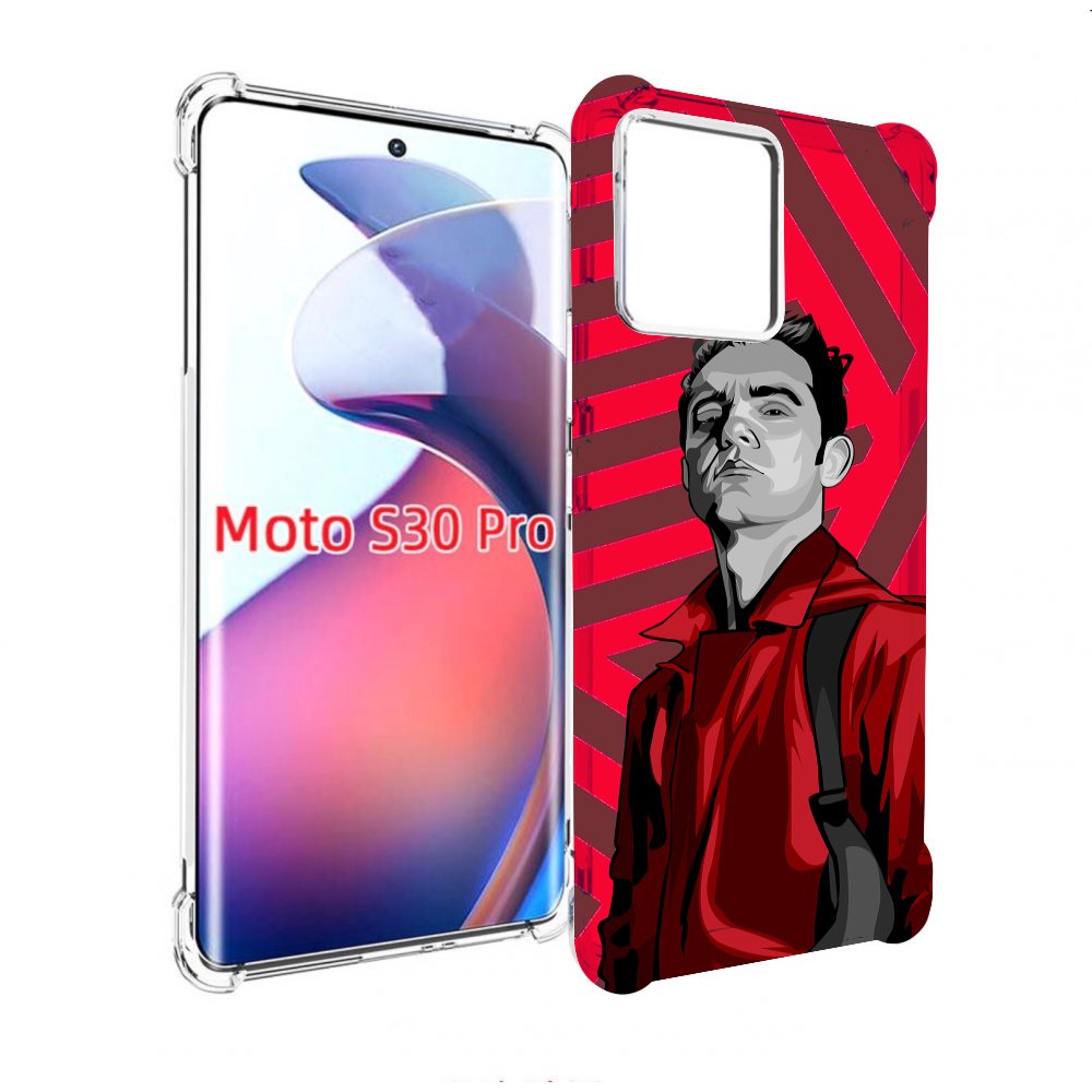 

Чехол MyPads Берлин-бумажный-дом для Motorola Moto S30 Pro, Прозрачный, Tocco