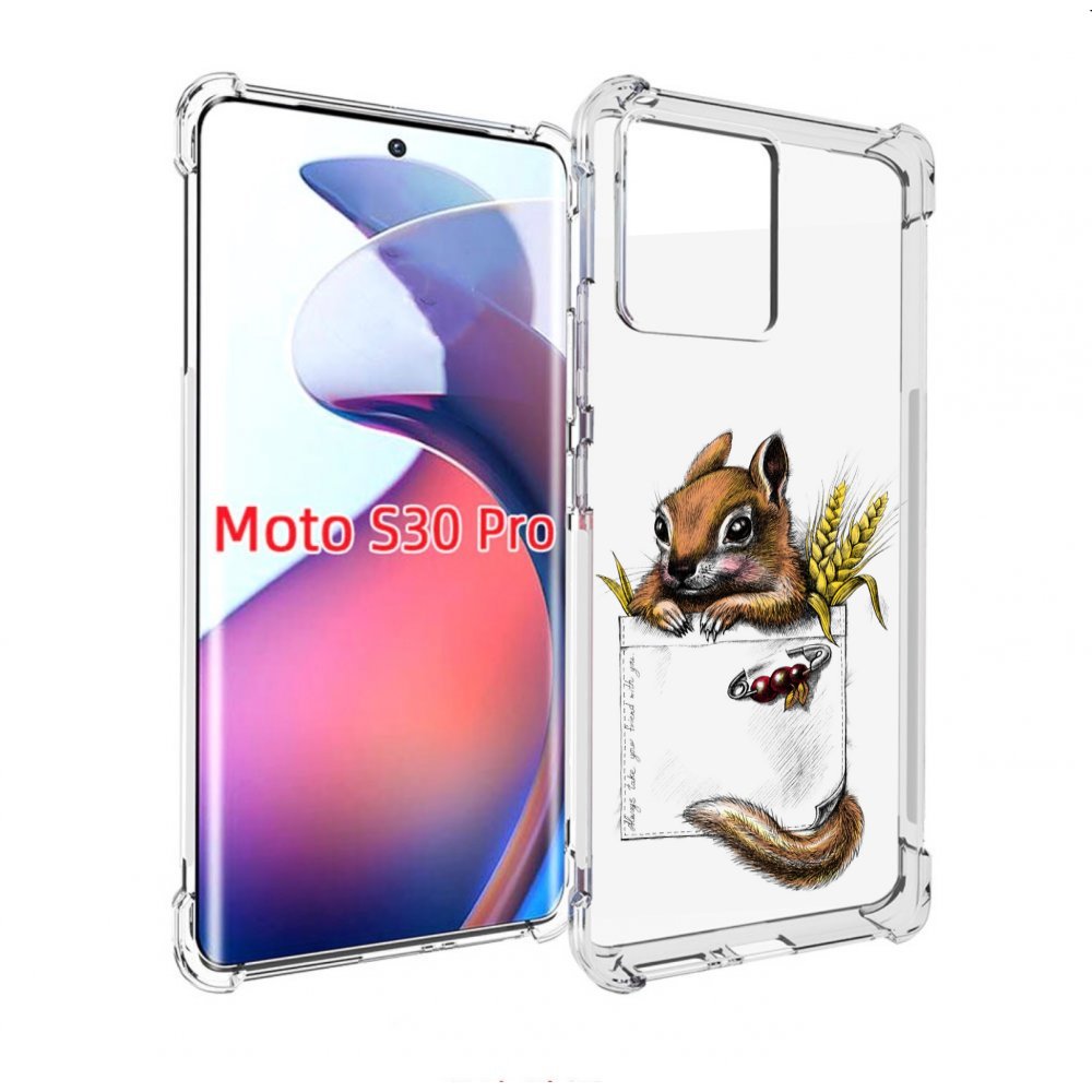 

Чехол MyPads Белочка для Motorola Moto S30 Pro, Прозрачный, Tocco
