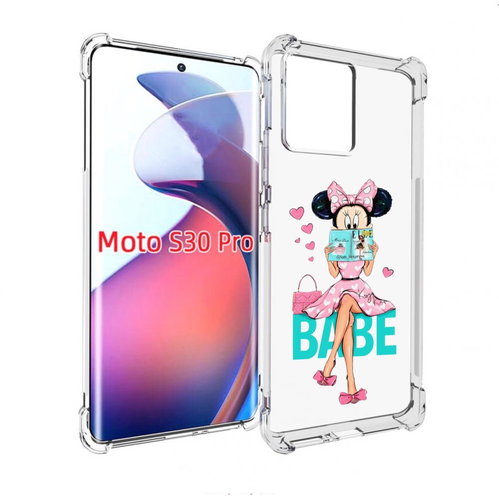 

Чехол MyPads Бейби-микки для Motorola Moto S30 Pro, Прозрачный, Tocco