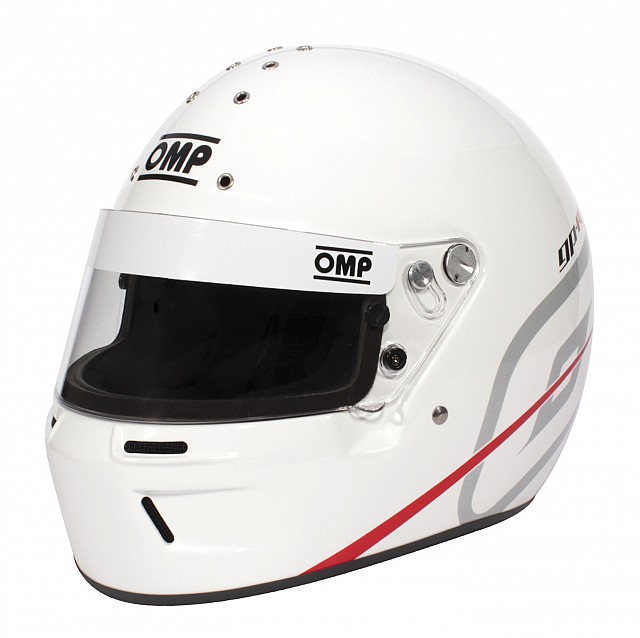 

OMP Racing OMP SC799K020XL Шлем для картинга GP-R K, SNELL-K 2020, белый, р-р XL (61-61+)