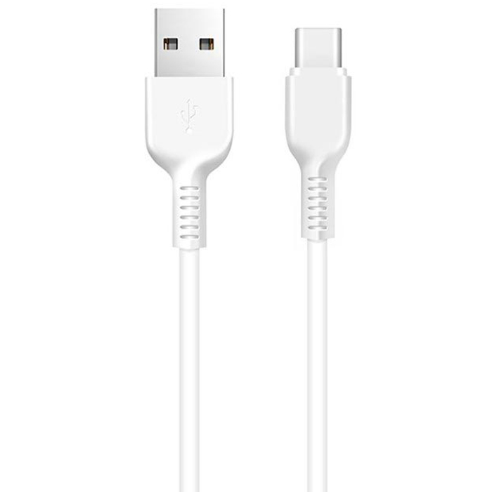 фото Кабель usb 2.0 a (m) - usb type-c (m) 1м hoco x20 flash - белый