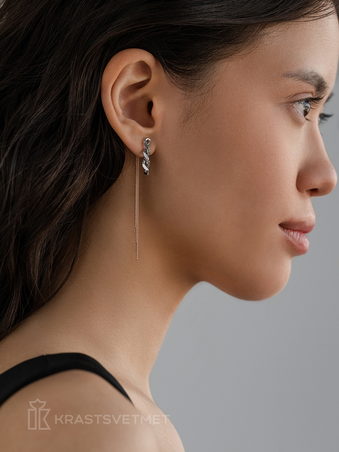 

Серьги подвески из серебра Krastsvetmet НС 22-505Ю-34, НС 22-505Ю-34