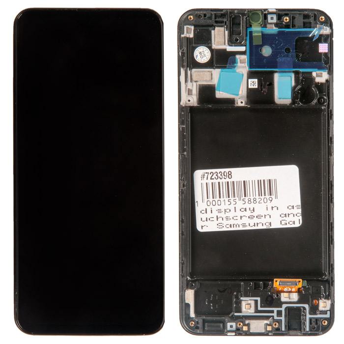 

Дисплей Rocknparts для Samsung Galaxy A20 (SM-A205F) черный OLED