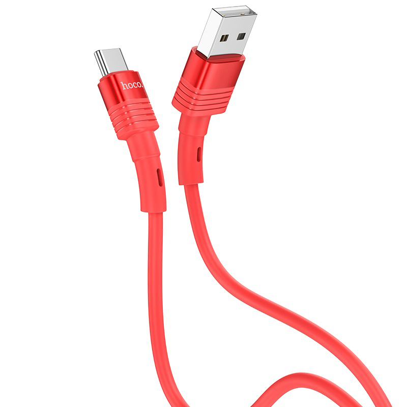 

Кабель USB 2.0 A (m) - USB Type-C (m) 1.2м Hoco U82 Cool - Красный