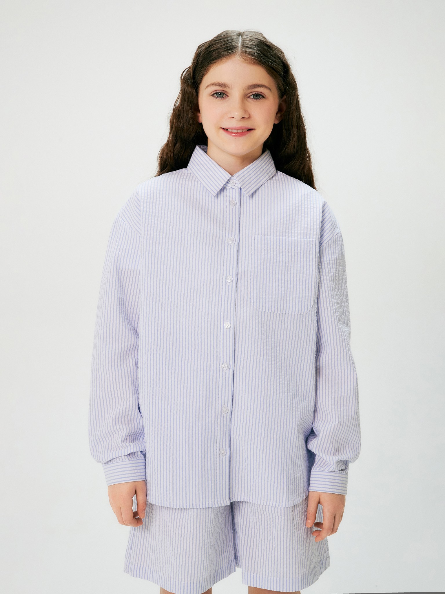 Рубашка детская Acoola 20210260121, голубой, 164 тонометр автоматический omron m2 classic c универсальной манжетой