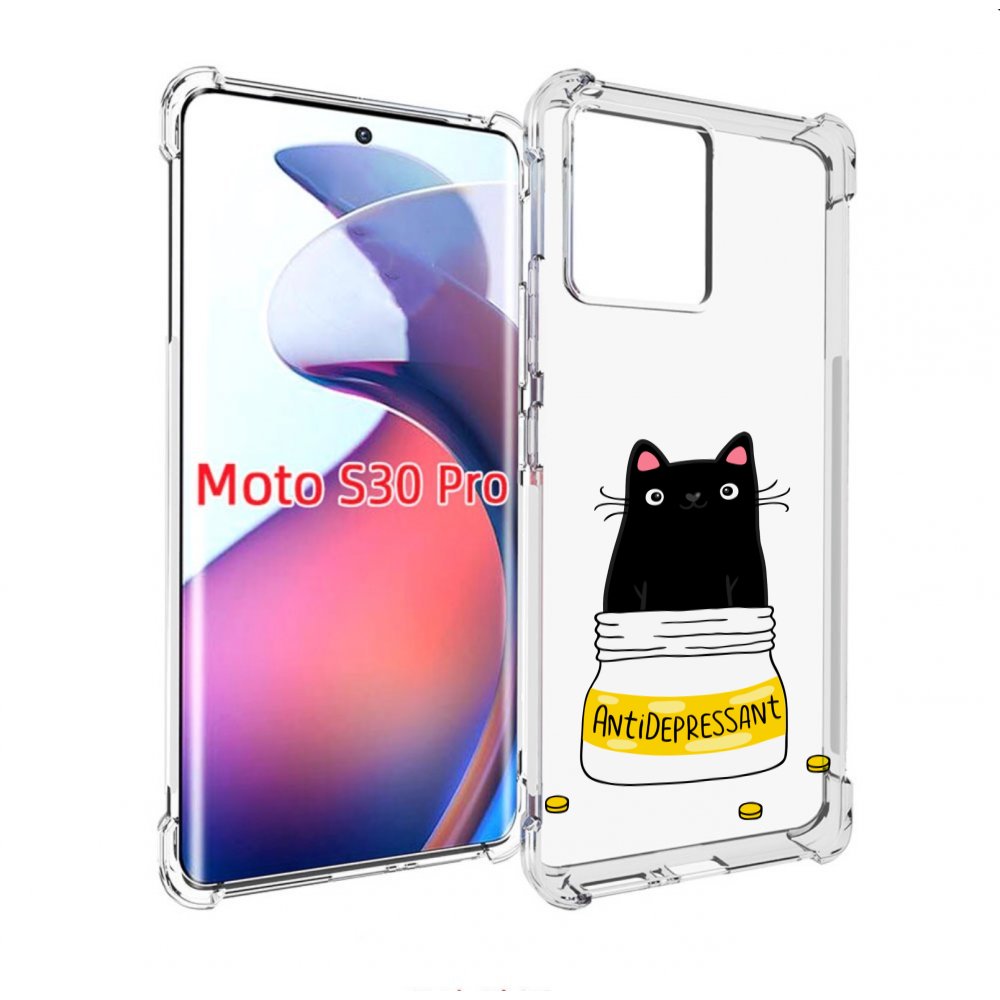 

Чехол MyPads Антидеприсан для Motorola Moto S30 Pro, Прозрачный, Tocco