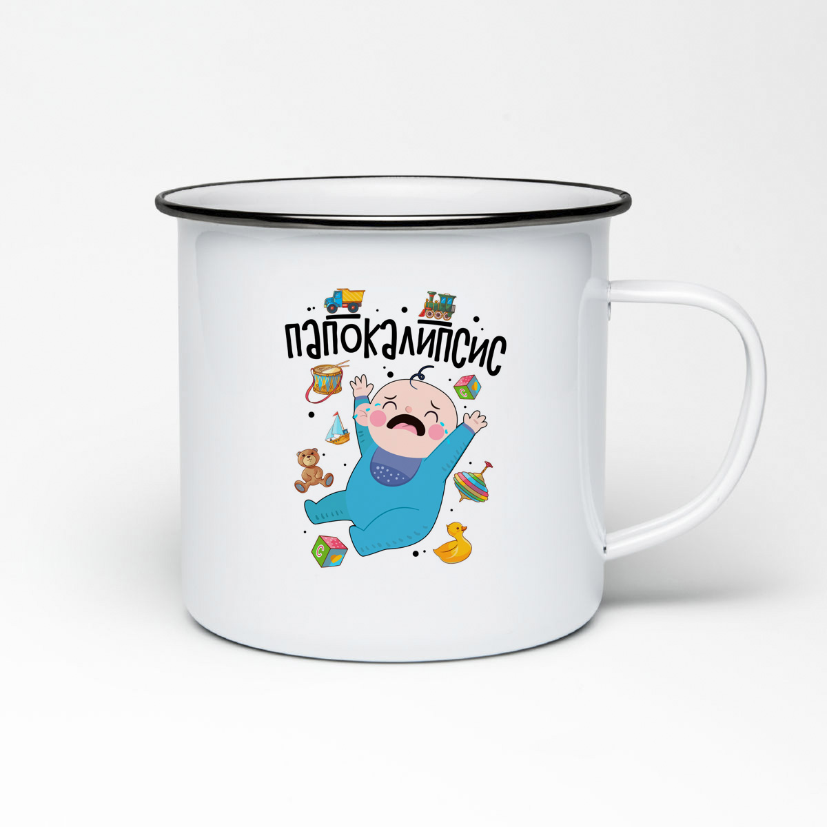 

Кружка металлическая CoolPodarok Прикол. Папокалипсис