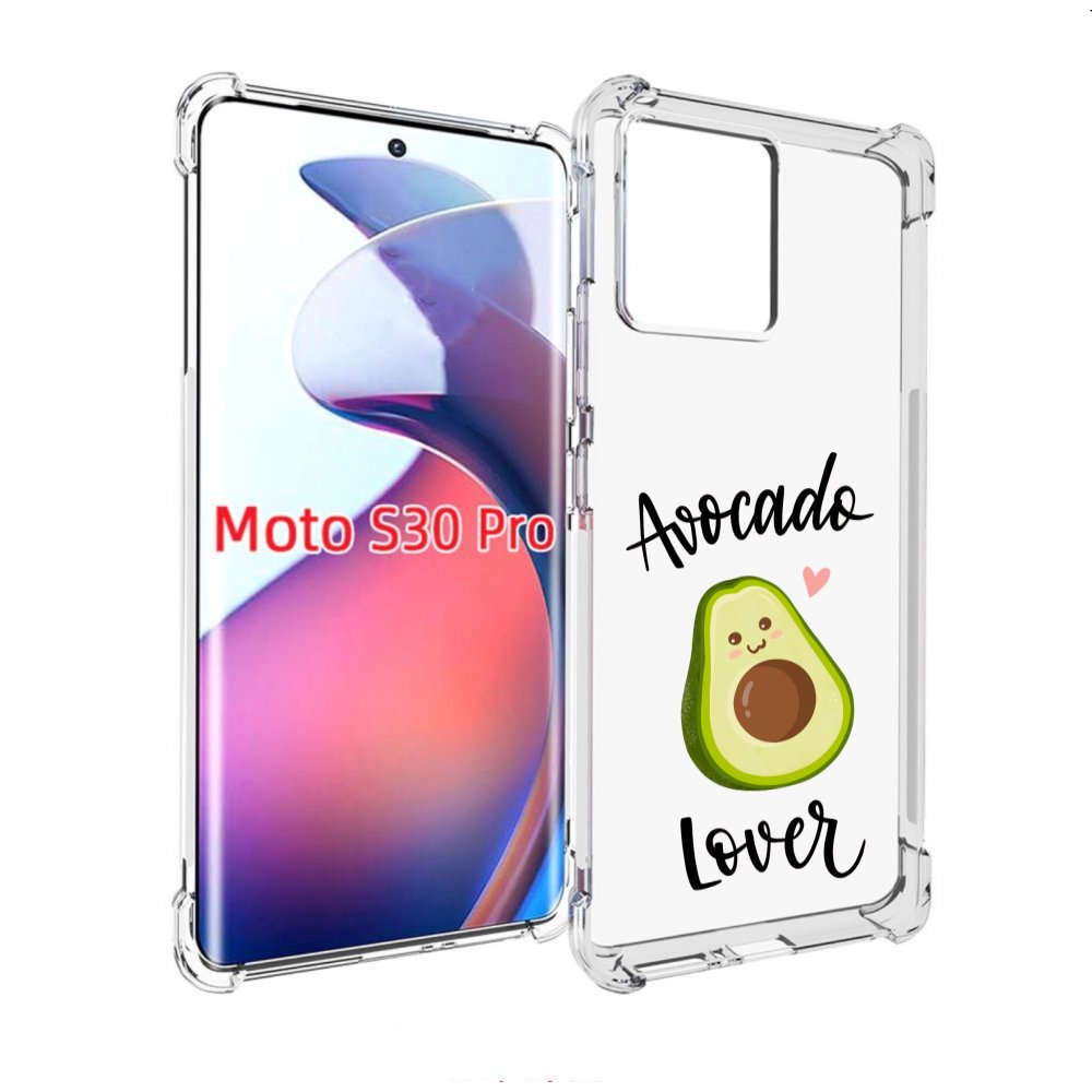 

Чехол MyPads Авокадо-любовь для Motorola Moto S30 Pro, Прозрачный, Tocco