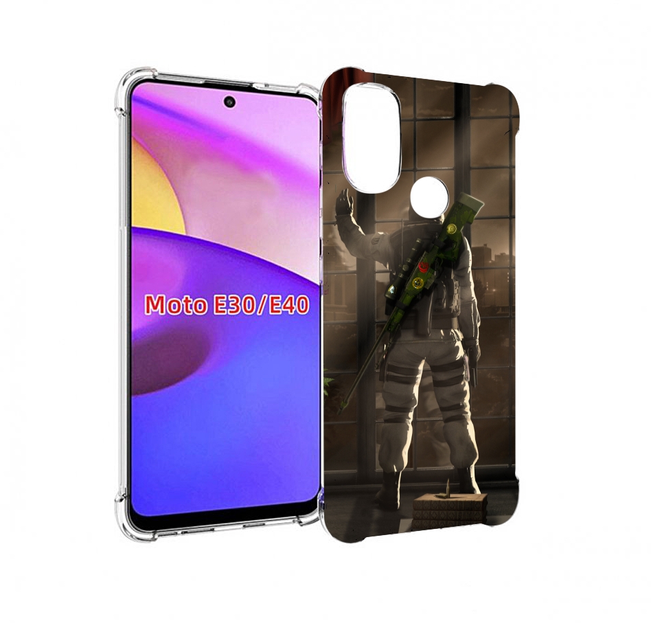 

Чехол бампер MyPads Контр-Страйк-в-дыму для Motorola Moto E30., Прозрачный, Tocco