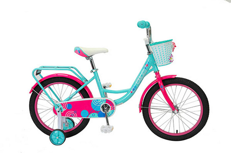 Велосипед детский STAR 702-18 110-130см бирюзовый с розовым