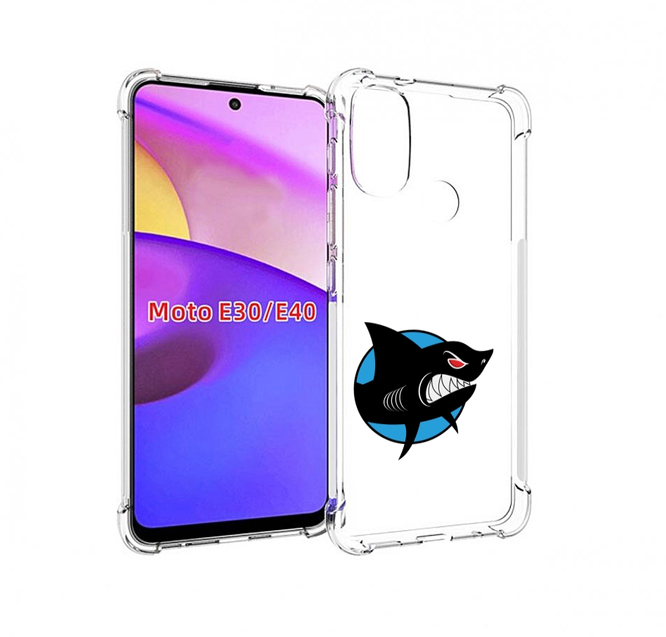 

Чехол бампер MyPads Злая-акула для Motorola Moto E30., Прозрачный, Tocco