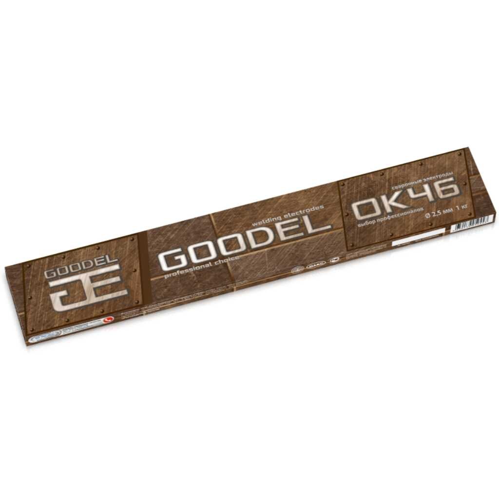 

Электроды Goodel ОК-46 0002253GC10 2.5х350 мм 1 кг, ОК-46