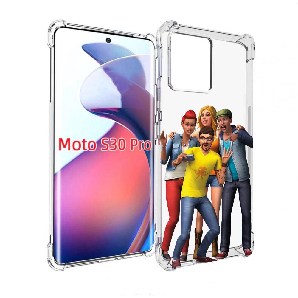 

Чехол MyPads sims для Motorola Moto S30 Pro, Прозрачный, Tocco