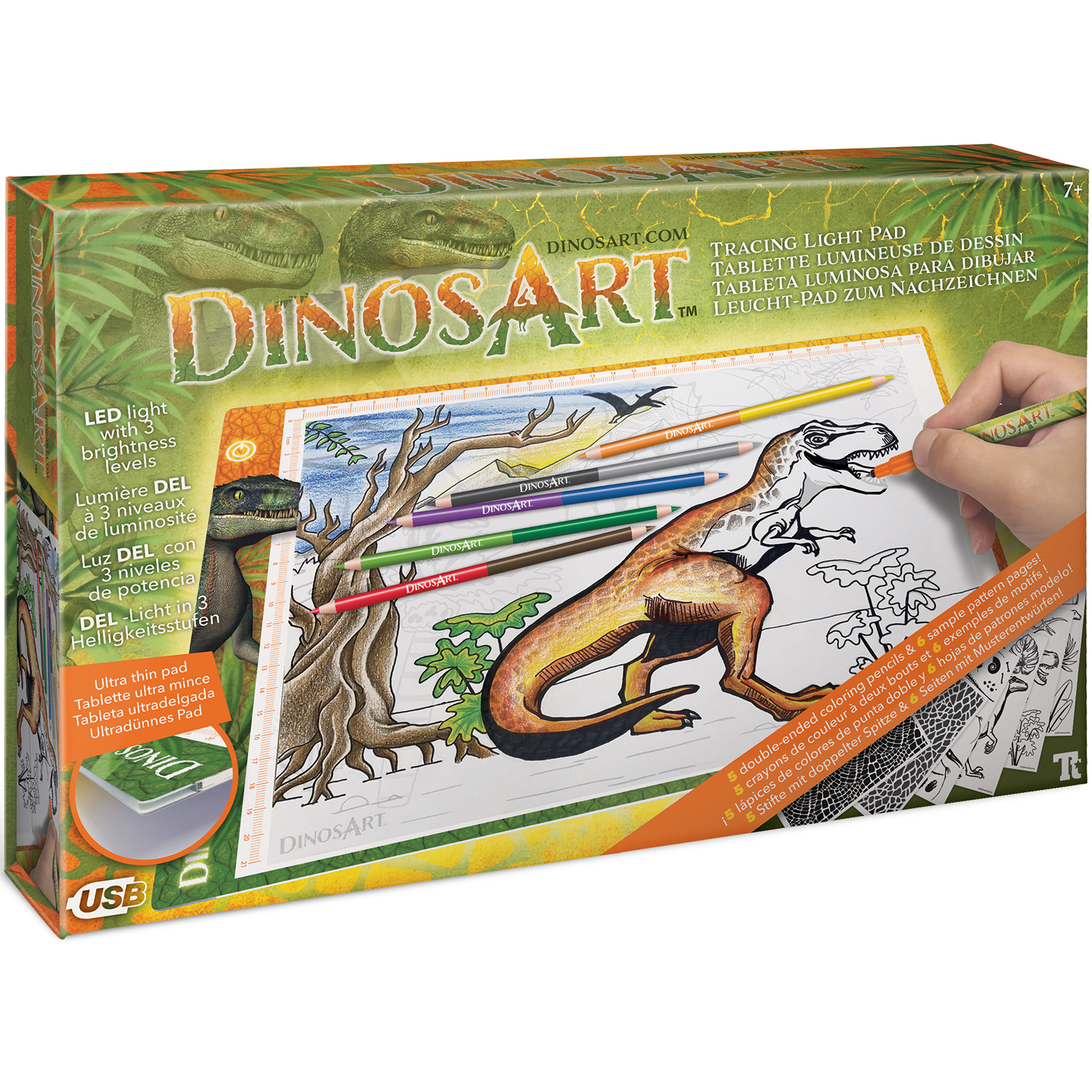 Детский световой планшет для рисования DinosArt 15151_NSDA