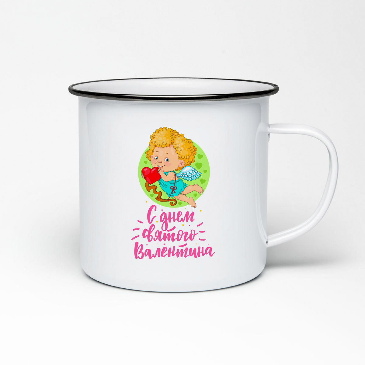 

Кружка металлическая CoolPodarok Прикол. 14 февраля. С Днем Святого Валентина2