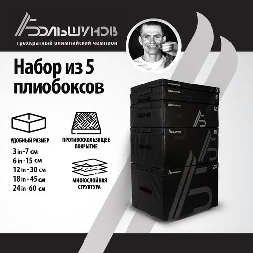 Плиобоксы Александр Большунов, набор из 5-ти